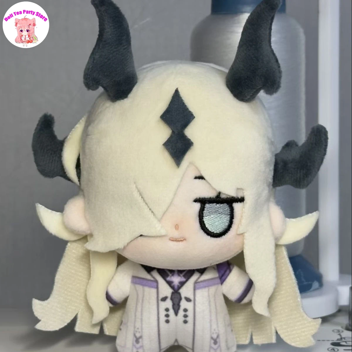 Anime Arknights 10cm Eblana Necrass Cartoon Plush Cotton Doll Figure Mini Pendant Keychain Cosplay Gift Halloween Game Toys