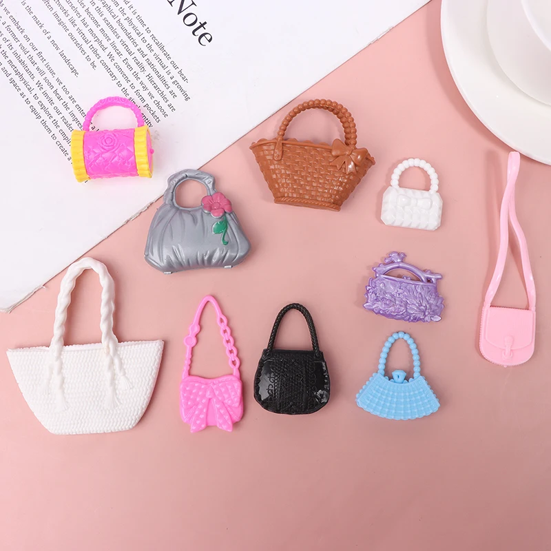 10Pcs Dollhouse Miniature Electroplated Crown Necklace Earstuds Bracelets Earrings Pendant Model Dressing Princess Doll Toy