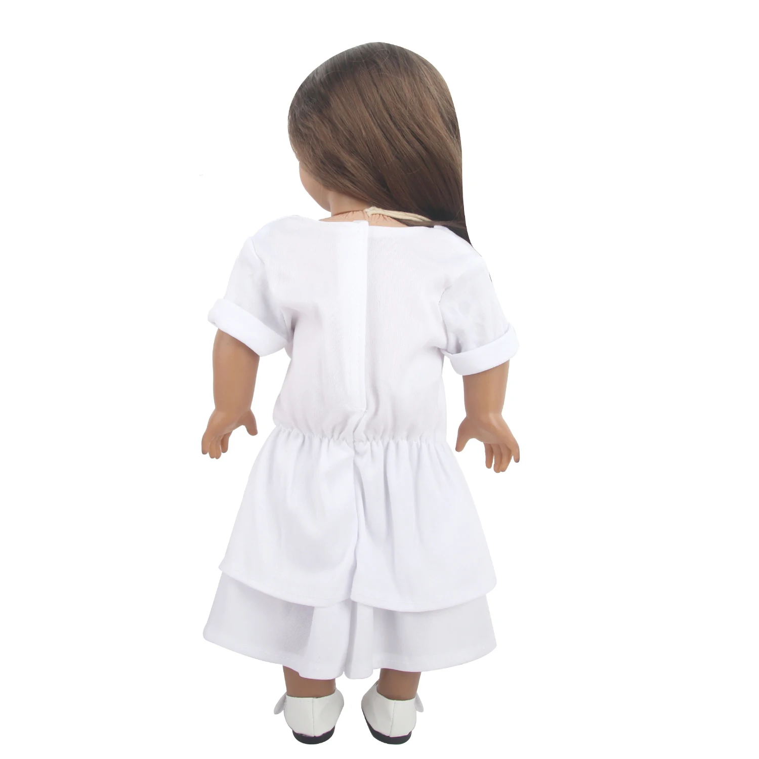 Cute 18 Inch Doll Clothes Outfits,Heart Raincoat, Flamingo Romper, Pink Lace Dress For 43cm Baby Newborn,OG Girl Dolls Kid Gift