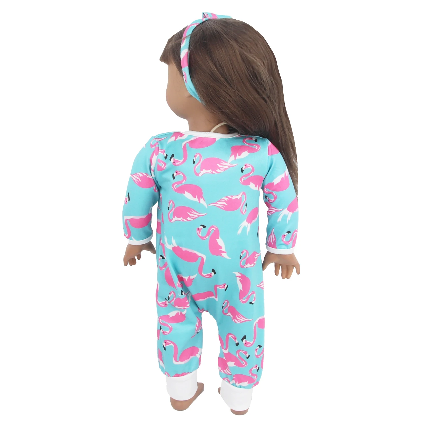 Cute 18 Inch Doll Clothes Outfits,Heart Raincoat, Flamingo Romper, Pink Lace Dress For 43cm Baby Newborn,OG Girl Dolls Kid Gift
