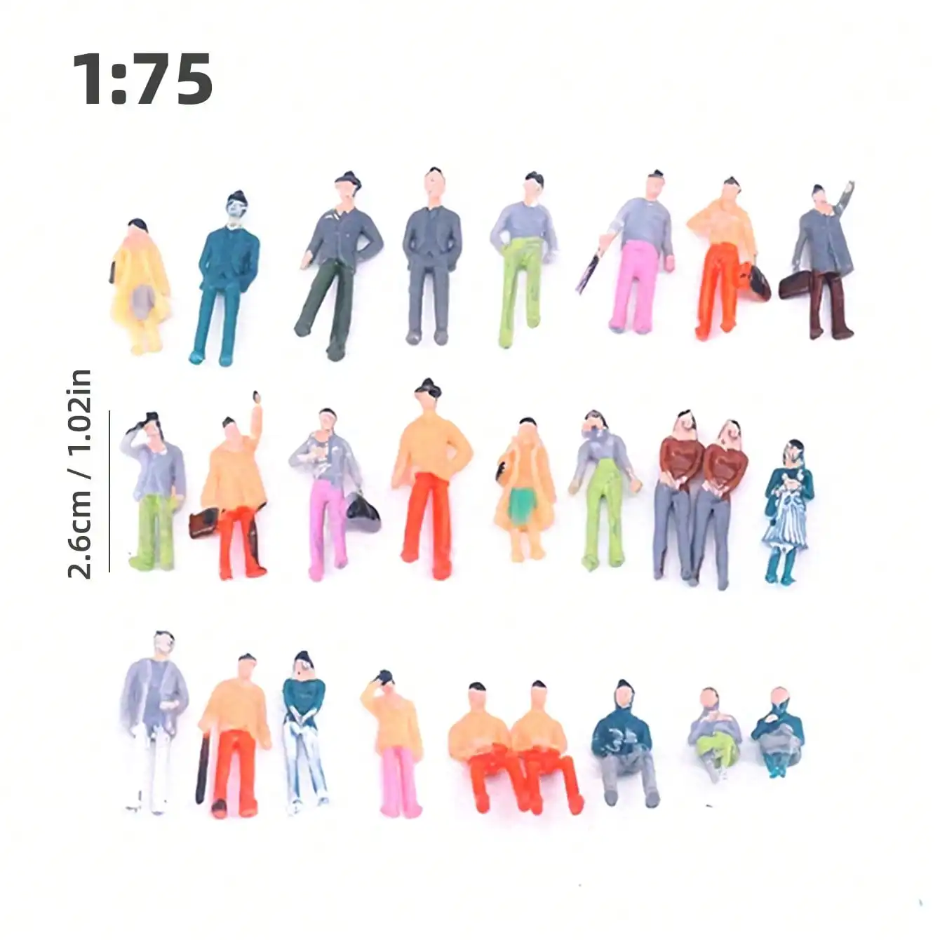 10pcs/Set Miniature Fairytale Garden Figures, 1:30-75 Scale, Colorful Villain Characters,Painted Plastic Dollhouse Accessories