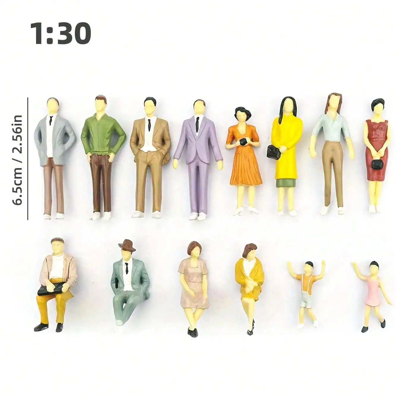 10pcs/Set Miniature Fairytale Garden Figures, 1:30-75 Scale, Colorful Villain Characters,Painted Plastic Dollhouse Accessories