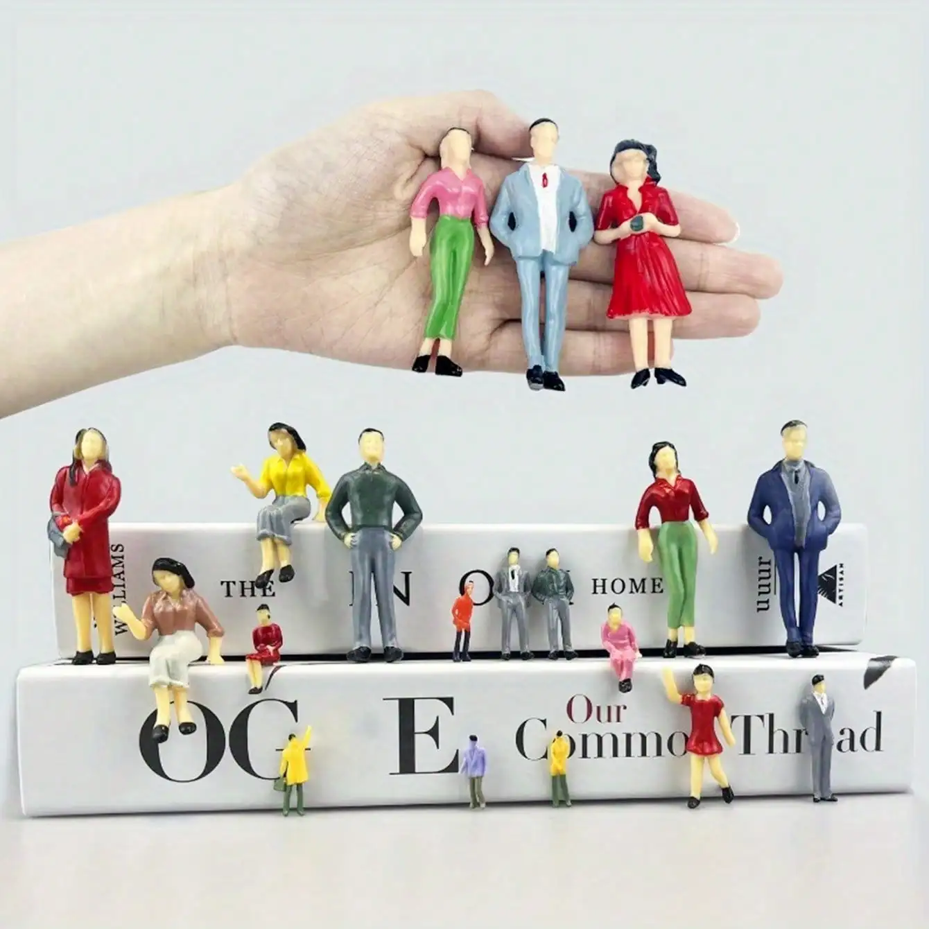 10pcs/Set Miniature Fairytale Garden Figures, 1:30-75 Scale, Colorful Villain Characters,Painted Plastic Dollhouse Accessories