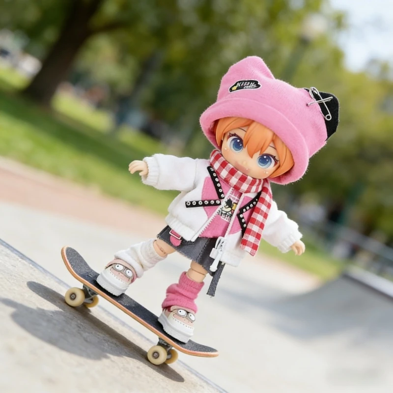 For Obitsu 11 Doll Streetwear Skirt Jumper Suit For OB11 Gsc 1/12 Bjd Molly Body Doll Cloth Animal Doll Outfit Clothing