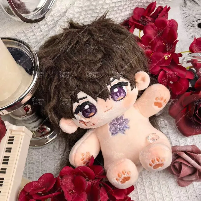 20cm Anime Game Love and Deepspace Caleb Attachment Series Cosplay Soft Cotton Doll Body Cartoon DIY Dress Up Toy Figures Gift