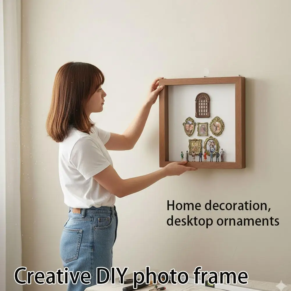 Miniature Simulated Fireplace Lamp Dollhouse Creative Decorative Ornament Electronic Candle Lamp 1pcs Mini Museum Photo Album