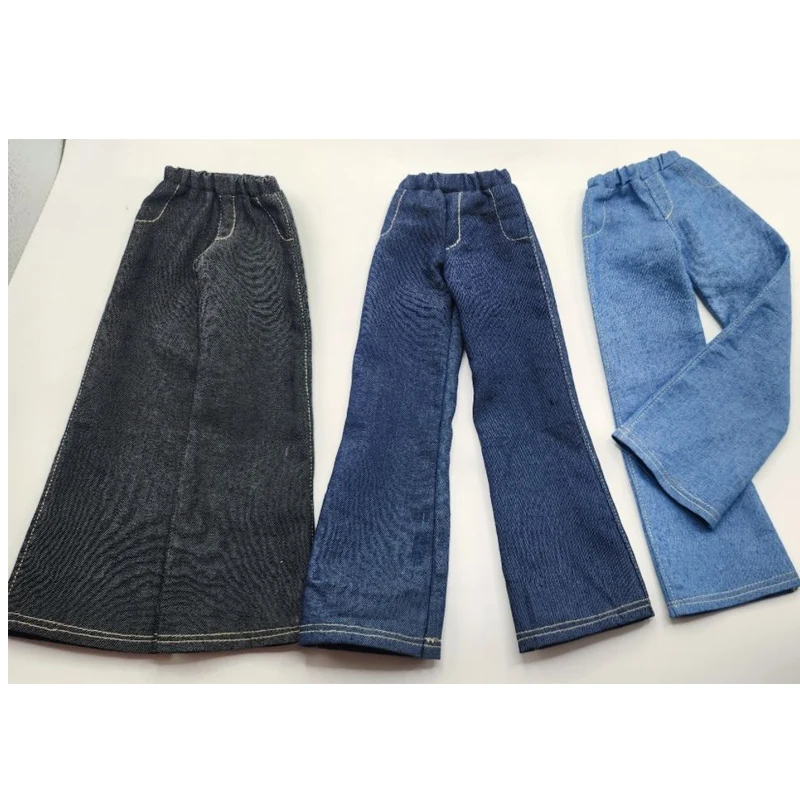 Fashion 1/4 Doll's Clothes for 45cm Bjd Doll Long Pants Jeans T-shirt Dress Up Toys Play House Gift Doll Accessories, No Doll