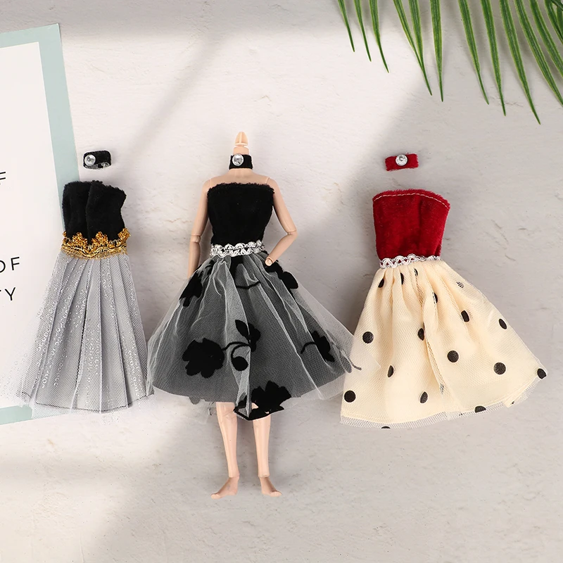▶Doll Clothes Banquet Party Beautiful Dress For 11.5inch Doll Sexy Fashion Doll Accessories,Dress For Girls
