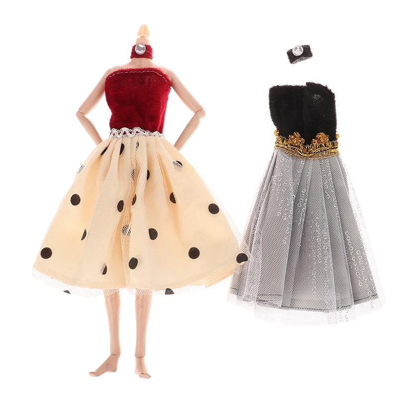 ▶Doll Clothes Banquet Party Beautiful Dress For 11.5inch Doll Sexy Fashion Doll Accessories,Dress For Girls