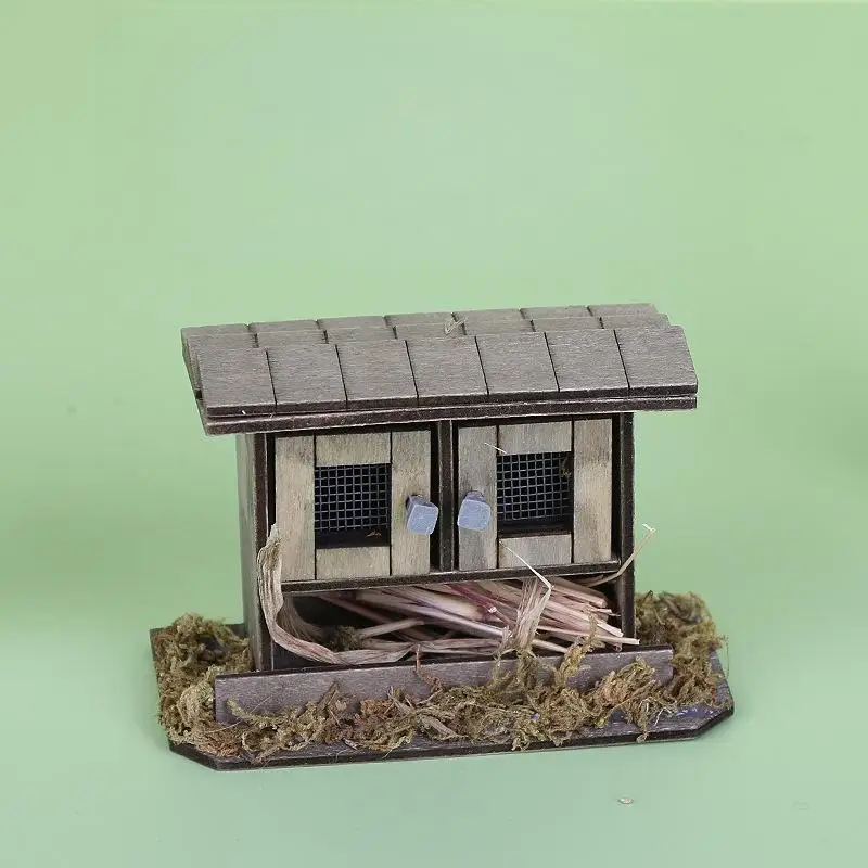 1Pcs Doll House Miniature Bathroom Sink Cabinet Prop Realistic 1/12 Scale Dollhouse Simulation Wash Basin Toy DIY Accessories