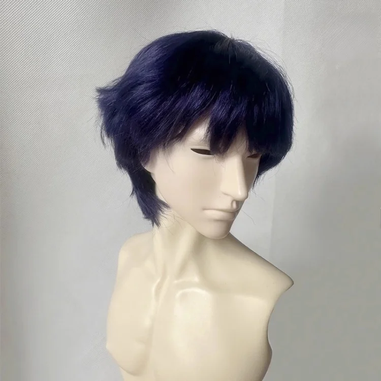 (Sweet Janie Store)BJD Wigs Short Hair for 1/3 1/4 1/6 Dolls SD MSD MDD Yosd Mohair Wigs Doll Black Blue Purple Gold Hair