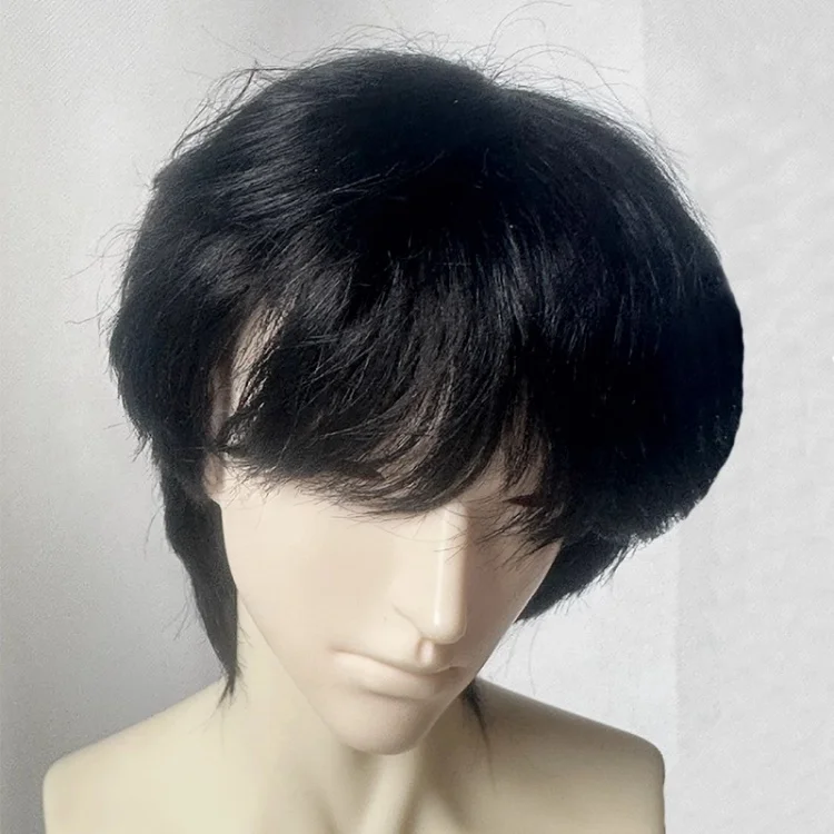 (Sweet Janie Store)BJD Wigs Short Hair for 1/3 1/4 1/6 Dolls SD MSD MDD Yosd Mohair Wigs Doll Black Blue Purple Gold Hair