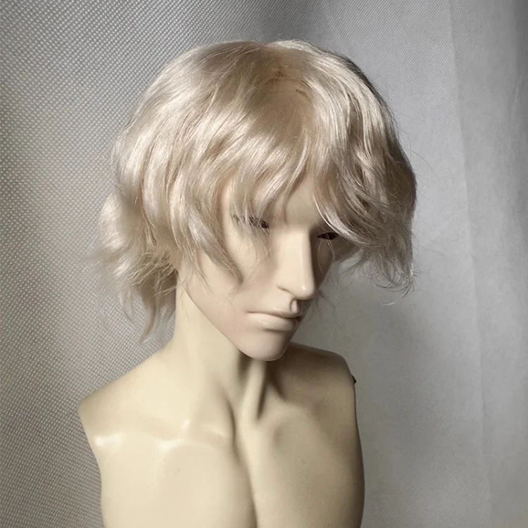 (Sweet Janie Store)BJD Wigs Short Hair for 1/3 1/4 1/6 Dolls SD MSD MDD Yosd Mohair Wigs Doll Black Blue Purple Gold Hair