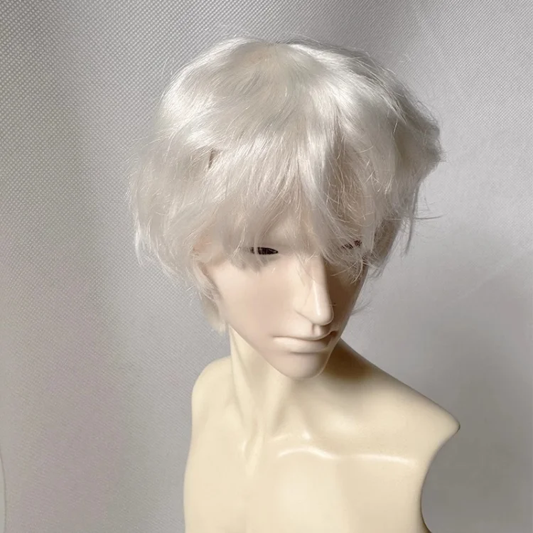 (Sweet Janie Store)BJD Wigs Short Hair for 1/3 1/4 1/6 Dolls SD MSD MDD Yosd Mohair Wigs Doll Black Blue Purple Gold Hair
