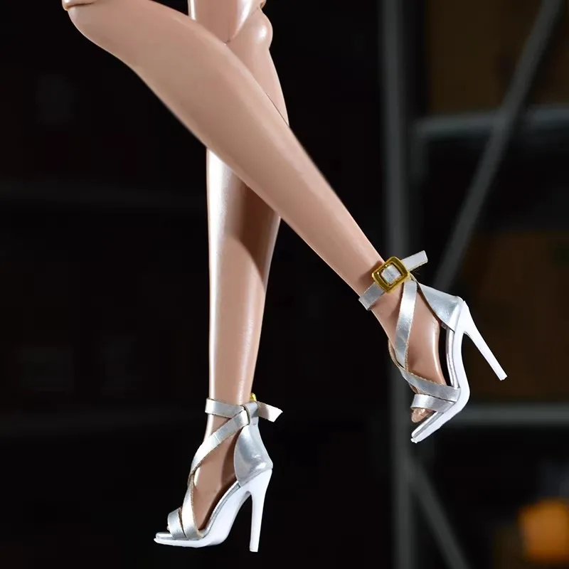 1/6 30cm Supermodel Doll Shoes High Quality Fashion High Heels Sandals For Xianxian 1/6 FR2 FR6.0 Nu.face Doll Shoes Accessories