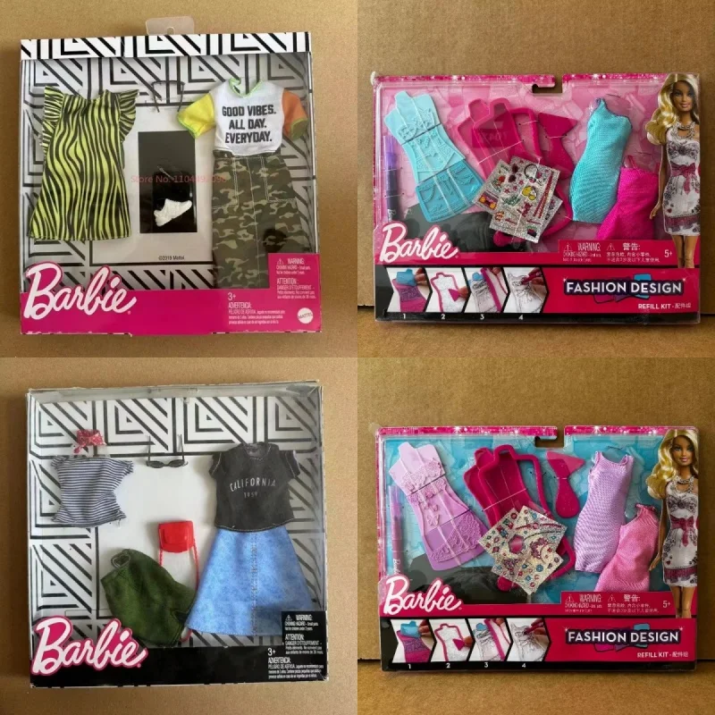 New Doll Fashion Clothing Set,Handbags,Shoes,Christmas Holiday Outfit, For Girls Play Time Dress-Up Diverse Styles Fashion Toy