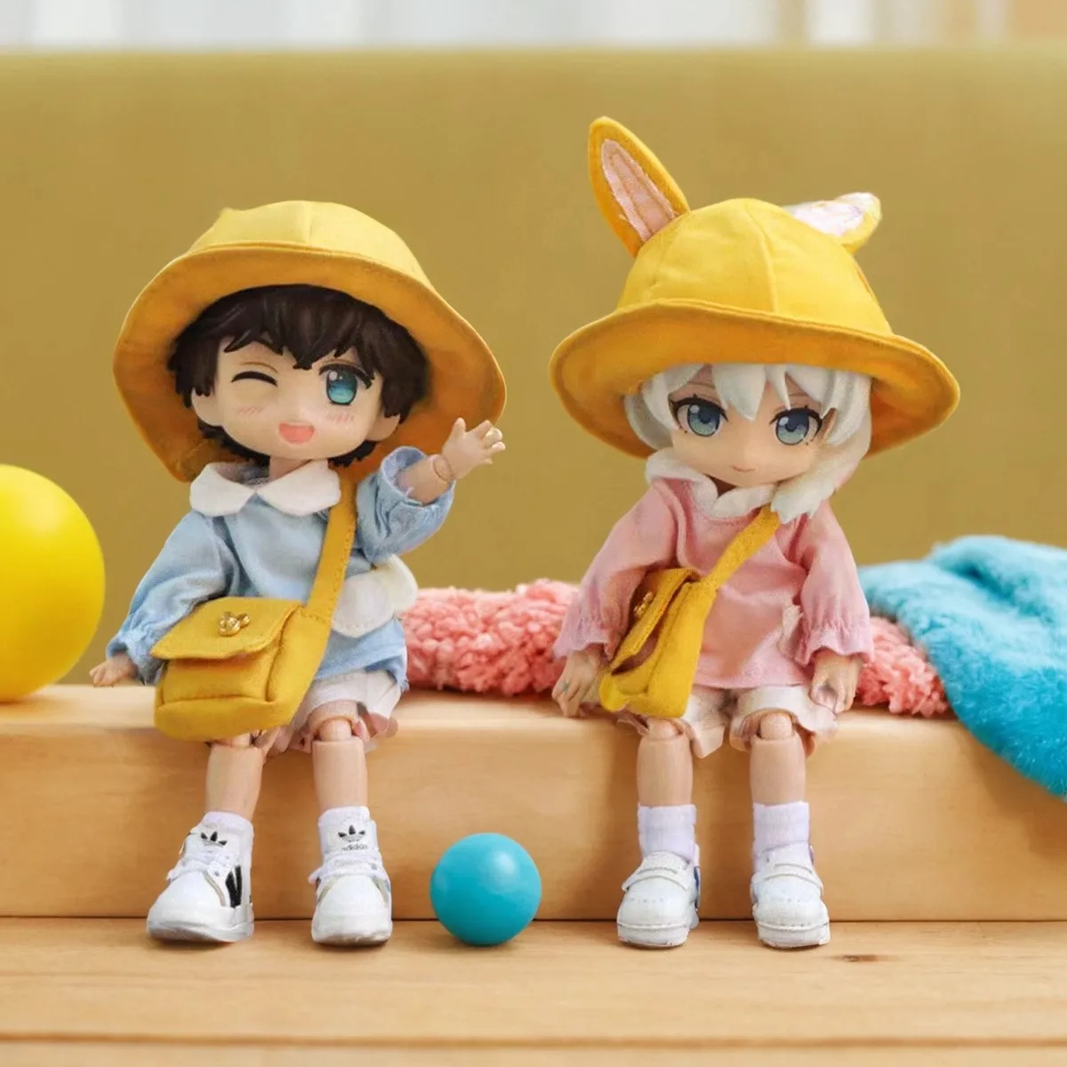 Obitsu 11 Doll Kindergarten Cute Clothes Suit For OB11 Gsc 1/12 Bjd Molly Body 16~17cm BJD Doll Cloth Doll Outfit Clothes