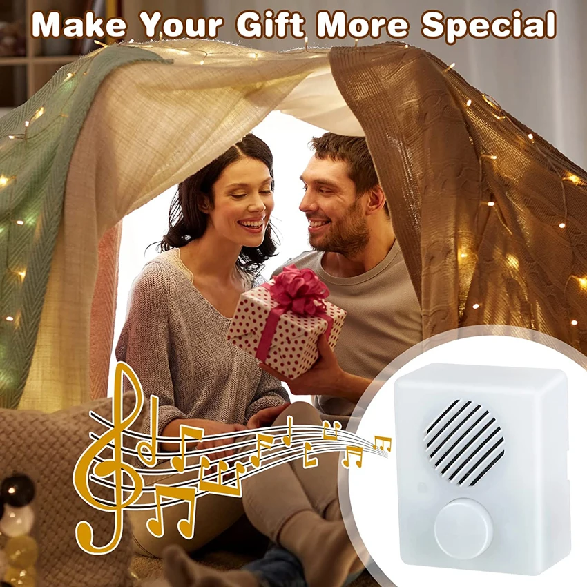 16 Min DIY Voice Box, USB Voice Recording Button for Stuffed Animals, Bear, Plush, Baby Doll, Pillow. Record Custom Messages