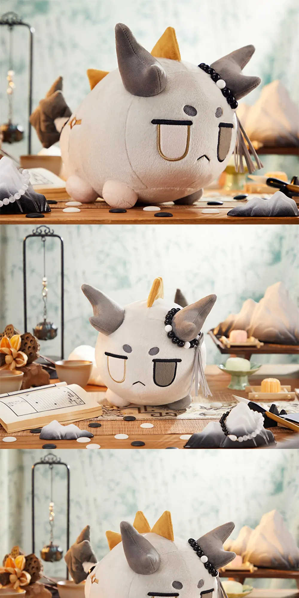 Anime Game Arknights Kawaii Dragon Cosplay Wang VER. Dango Soft Cotton Doll Cartoon Animal Throw Pillow Toy Figures Fans Gift