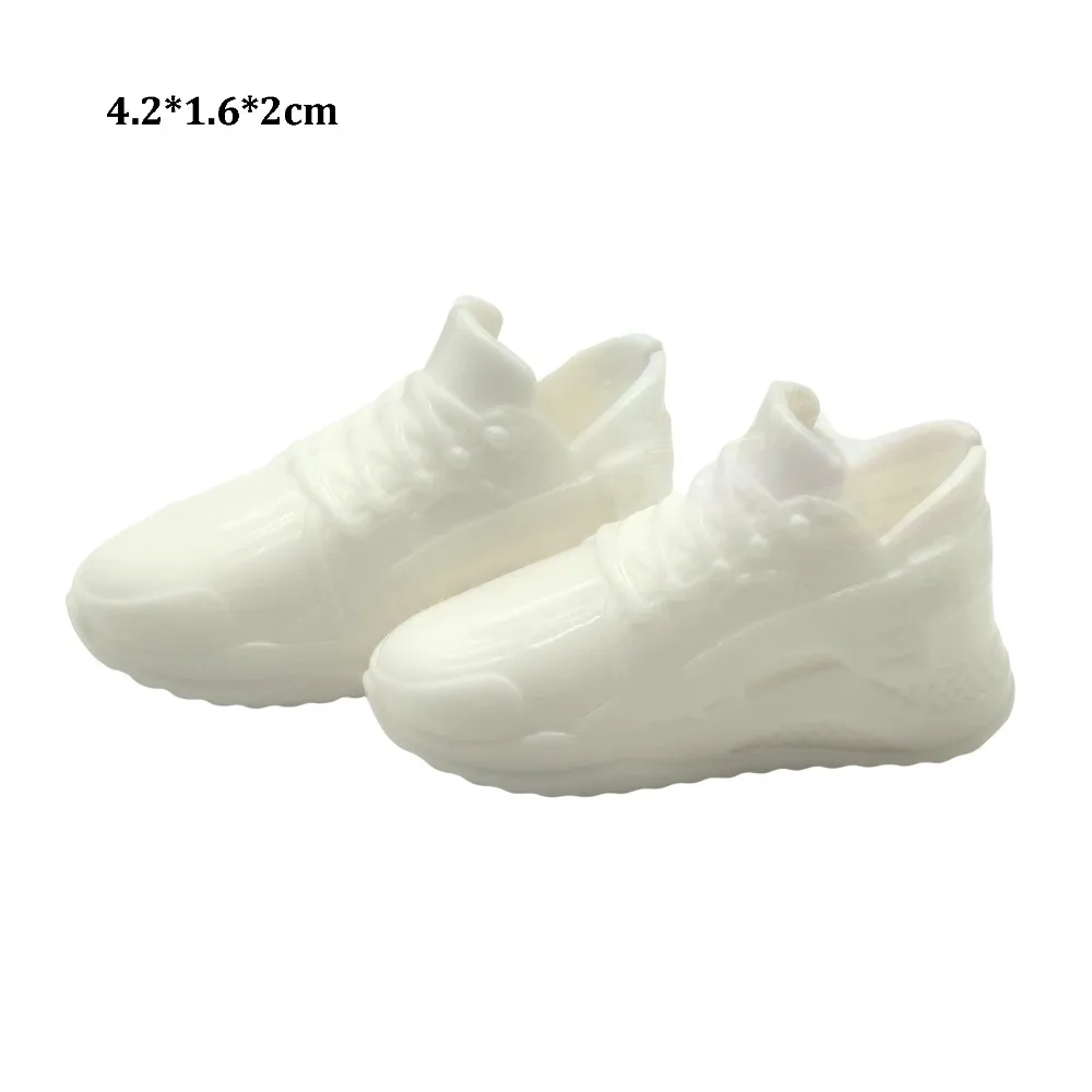 1Pair New Fashion 1/6 Shoes Plastic Multistyles Male Boots Shoes Clothes Accessories Fit Foot Length 2cm Dolls