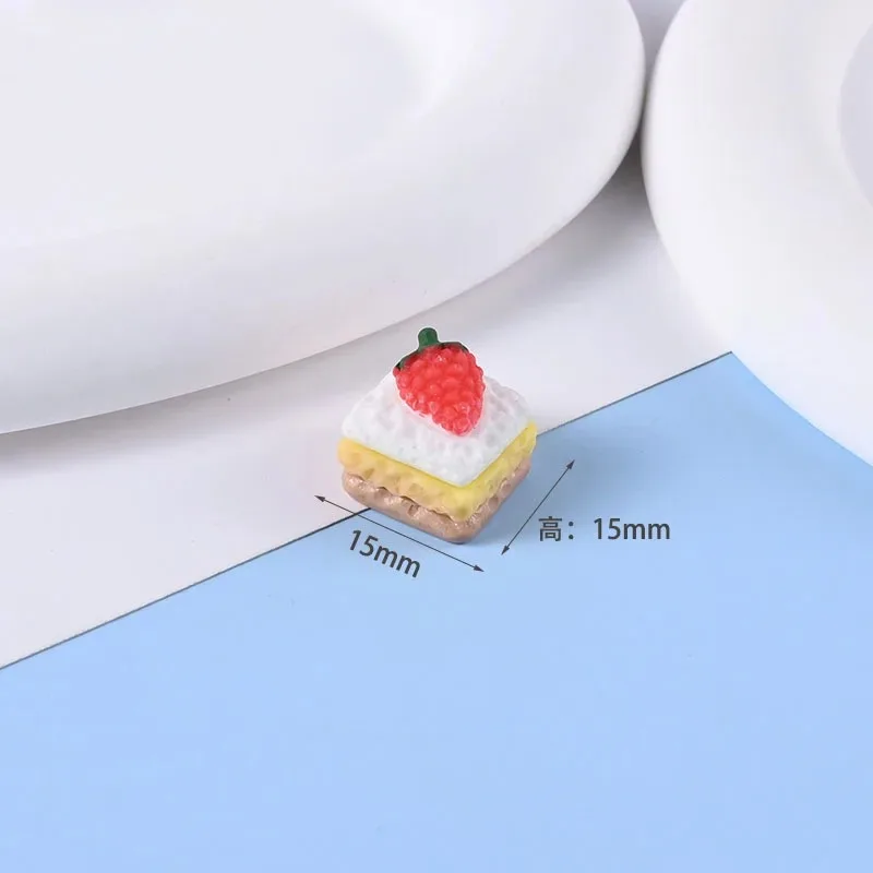 1:12 Scale Dollhouse Miniature Food 10Pcs Resin Breakfast Bread Cake Coffee Accessories