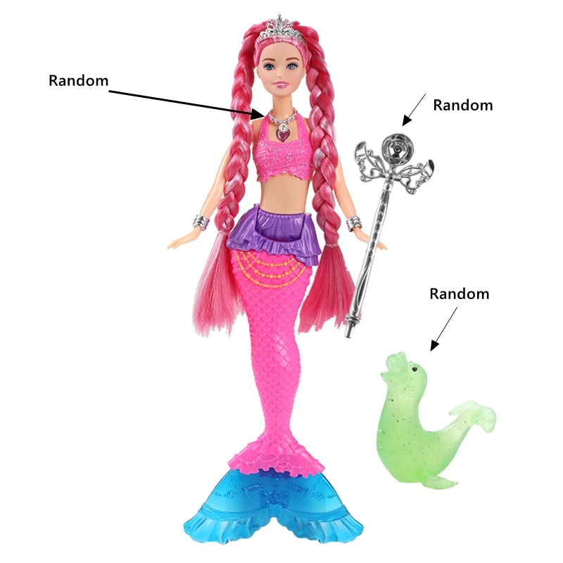 Hot Sale 14 Inch Mermaid Doll Toys Lighting Singing Music Toy Fast Shipping Things Children' DIY Play Toy Birthday Present
