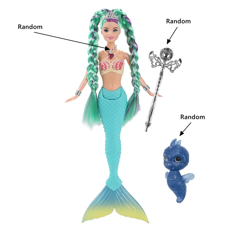 Hot Sale 14 Inch Mermaid Doll Toys Lighting Singing Music Toy Fast Shipping Things Children' DIY Play Toy Birthday Present