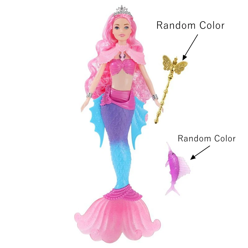 Hot Sale 14 Inch Mermaid Doll Toys Lighting Singing Music Toy Fast Shipping Things Children' DIY Play Toy Birthday Present