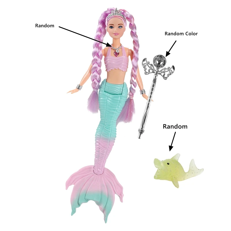 Hot Sale 14 Inch Mermaid Doll Toys Lighting Singing Music Toy Fast Shipping Things Children' DIY Play Toy Birthday Present