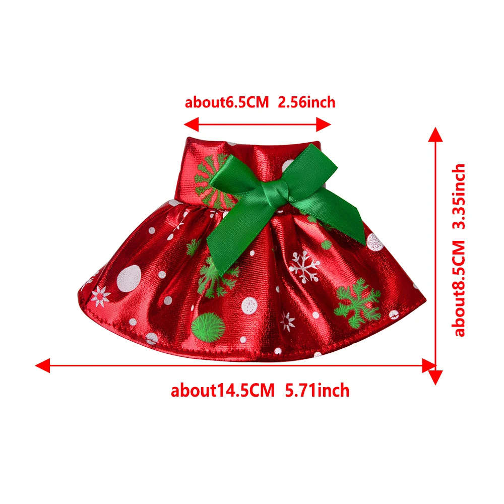 30CM Christmas Doll Skirts Colorful and Diverse Small Skirts Children's Favorite Doll Clothing Suitable for 30CM Christmas Dolls