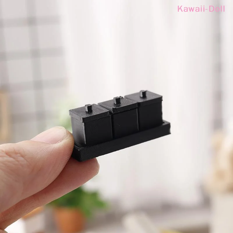 1/12 Dollhouse Mini Seasoning Jar Model Dollhouse Kitchen Decoration Toys Dolls House Micro Scene Accessories Pretend Play Toys