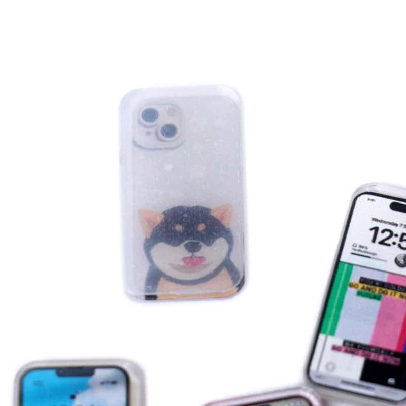 5Pcs 1:12 Dollhouse Miniature Mobile Phone Simulation Smartphone Model Kids Pretend Play Toys Doll House AccessoriesHot