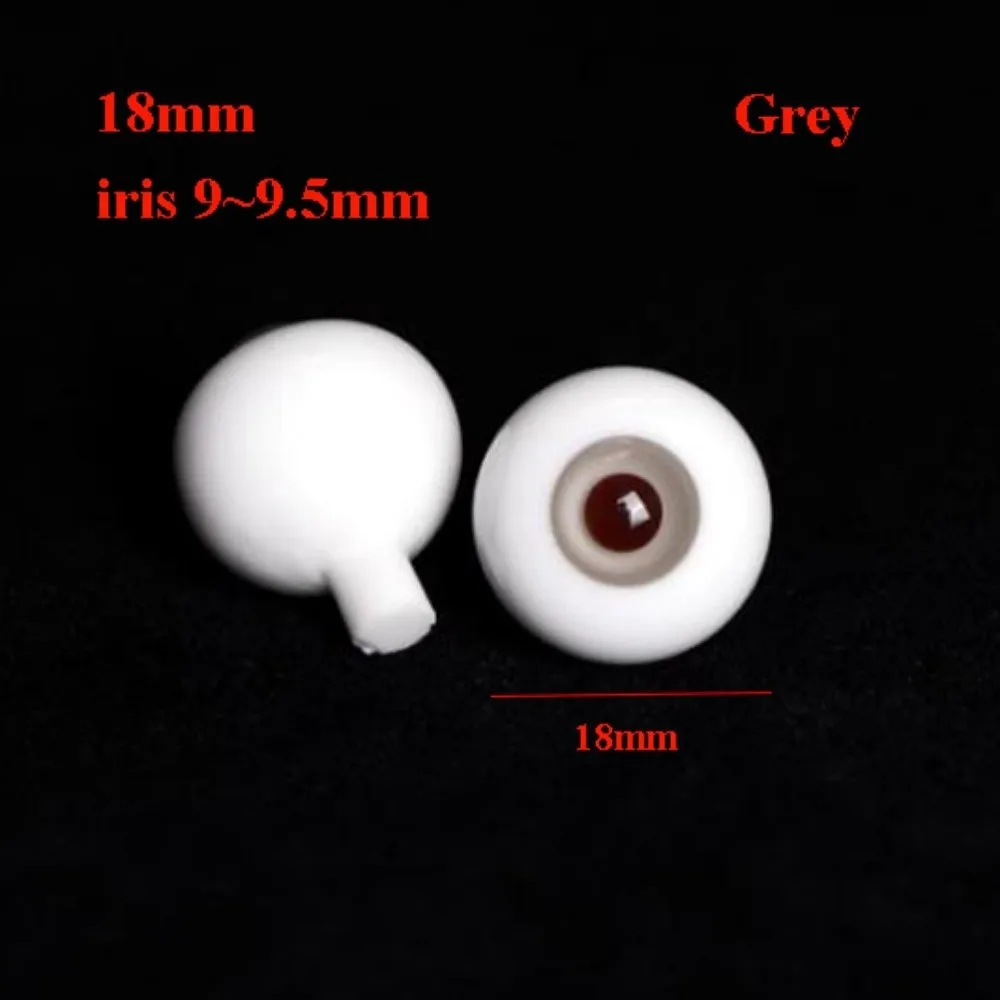 High Quality 10/18mm Glass Eyes Eyeball Pink Brown Grey Cute DIY Doll Making Crafts 1/4 Small Iris Eyes For 1/6 BJD Dolls