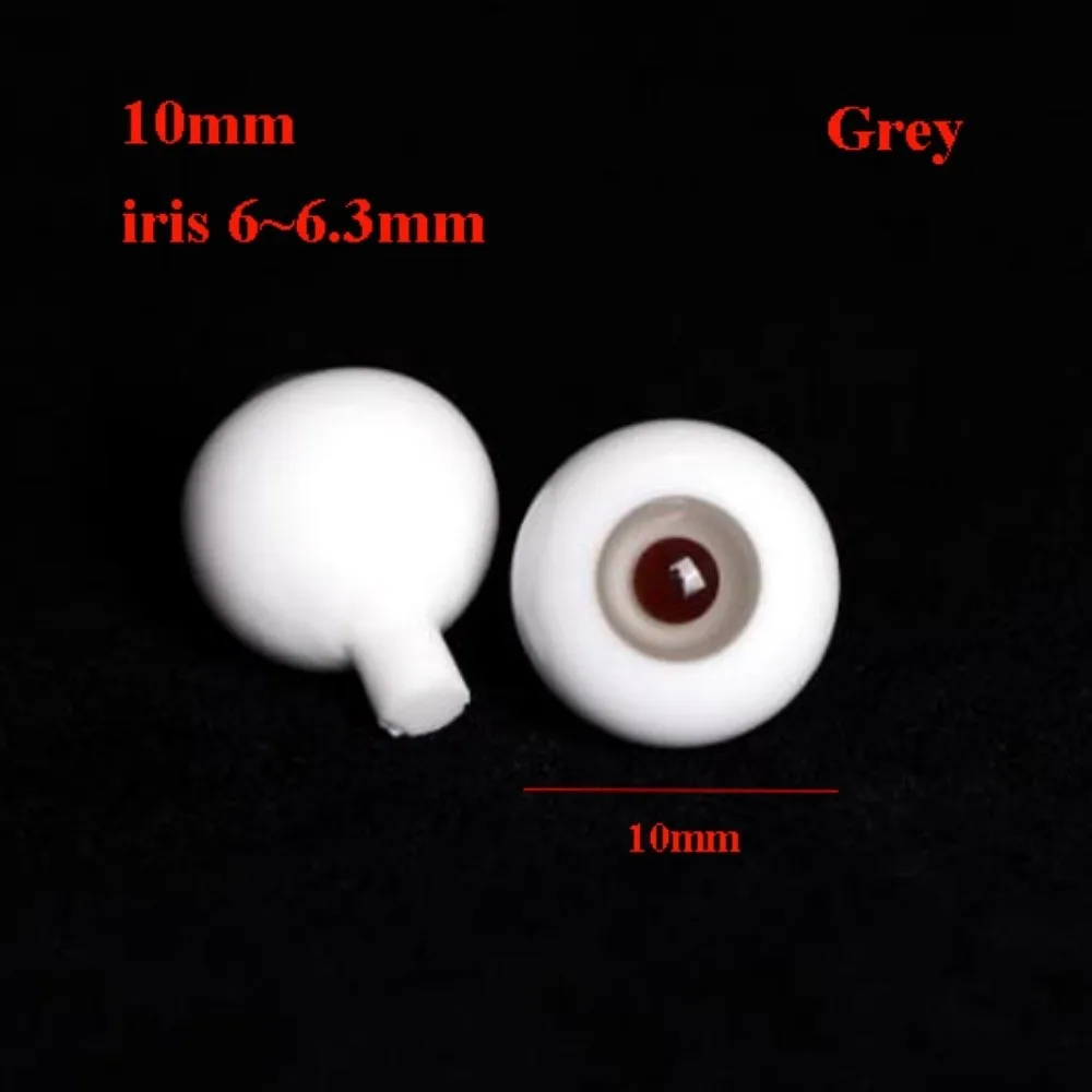High Quality 10/18mm Glass Eyes Eyeball Pink Brown Grey Cute DIY Doll Making Crafts 1/4 Small Iris Eyes For 1/6 BJD Dolls