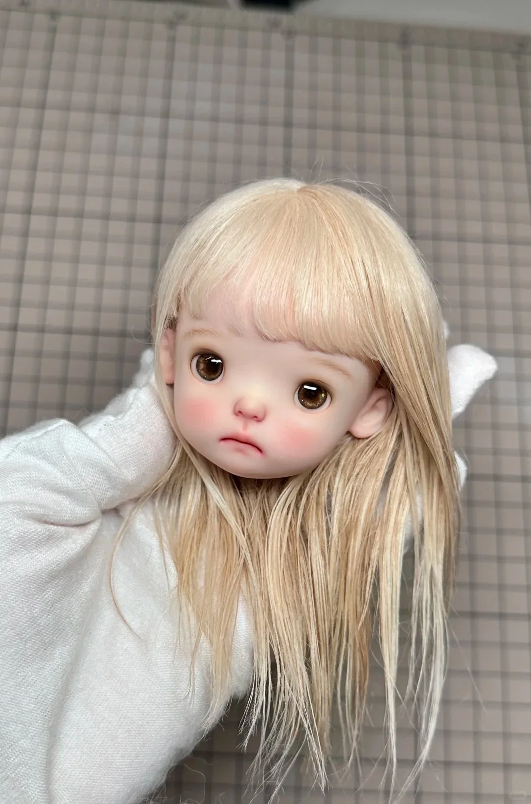 Amber 1/6 SD BJD Doll Nana Doudou Xiaop Head Cute Beautiful Girl Resin Toy Gift Just the Head High Just Head Makeup