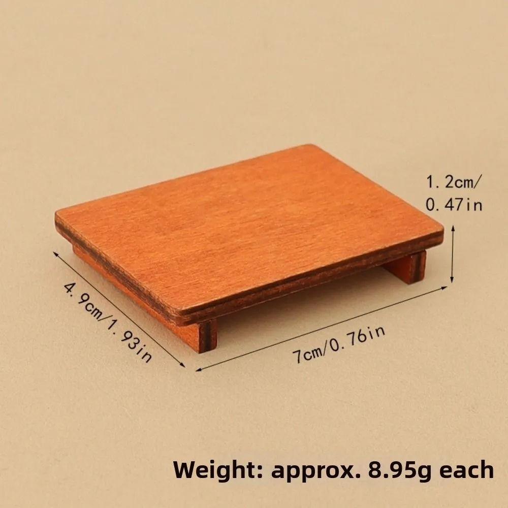 Mini 1/12 Dollhouse Miniature Chair Multistyles Modern Simple Wood Coffee Dining Table Chairs House Decoration
