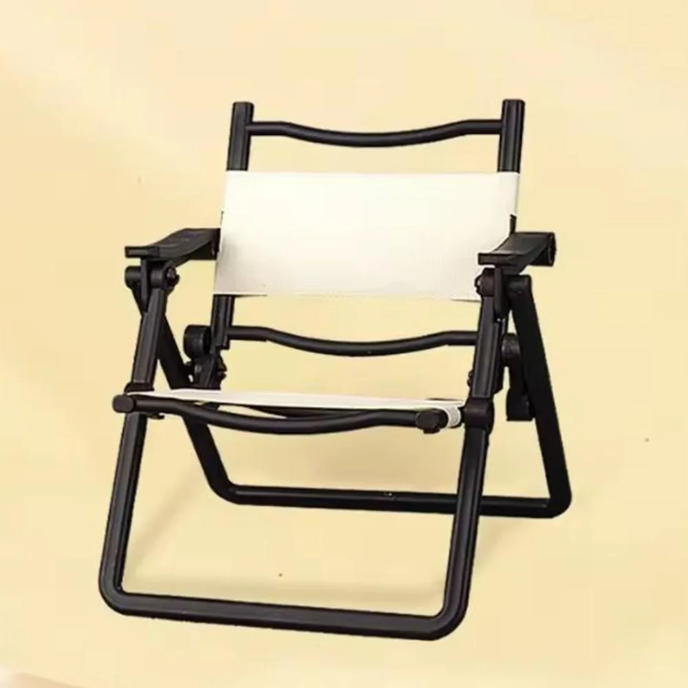 Mini Dollhouse Leisure Folding Chair 5 Colors 10.3*11*13cm Furniture Model Accessories Outdoor Camping Leisure Chair