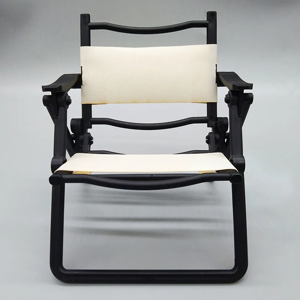 Mini Dollhouse Leisure Folding Chair 5 Colors 10.3*11*13cm Furniture Model Accessories Outdoor Camping Leisure Chair