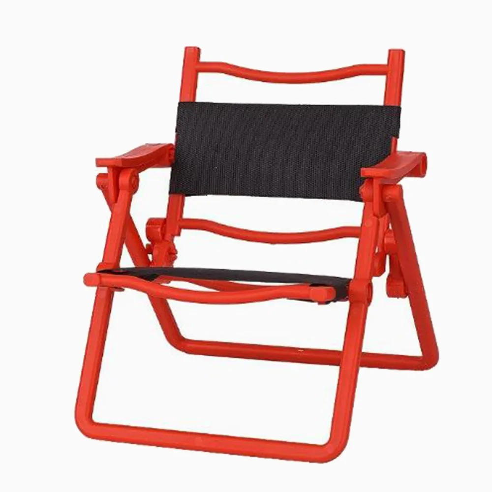 Mini Dollhouse Leisure Folding Chair 5 Colors 10.3*11*13cm Furniture Model Accessories Outdoor Camping Leisure Chair