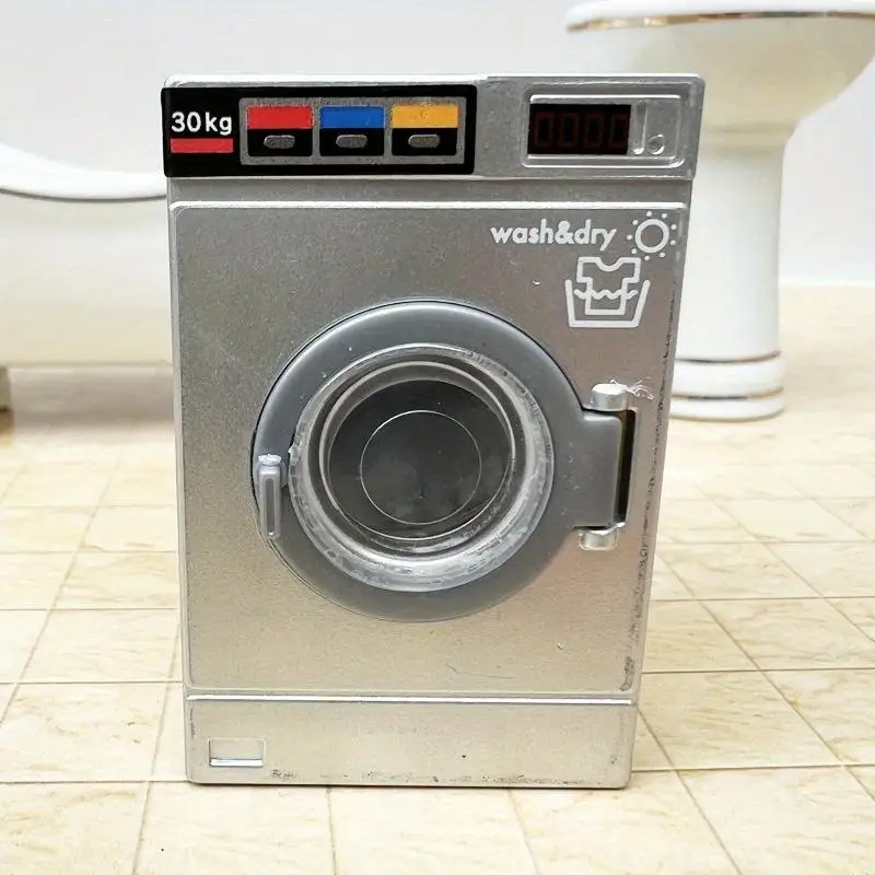 Ideal 1:12 Scale Miniature Washing Machine Drum Toy for Realistic Dollhouse Decor