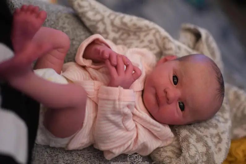 NPK 18'' Unfinished Unpaited DIY Parts Reborn Ayla Handmade High Quality Fresh Color Newborn Size with Cloth Body and Eye