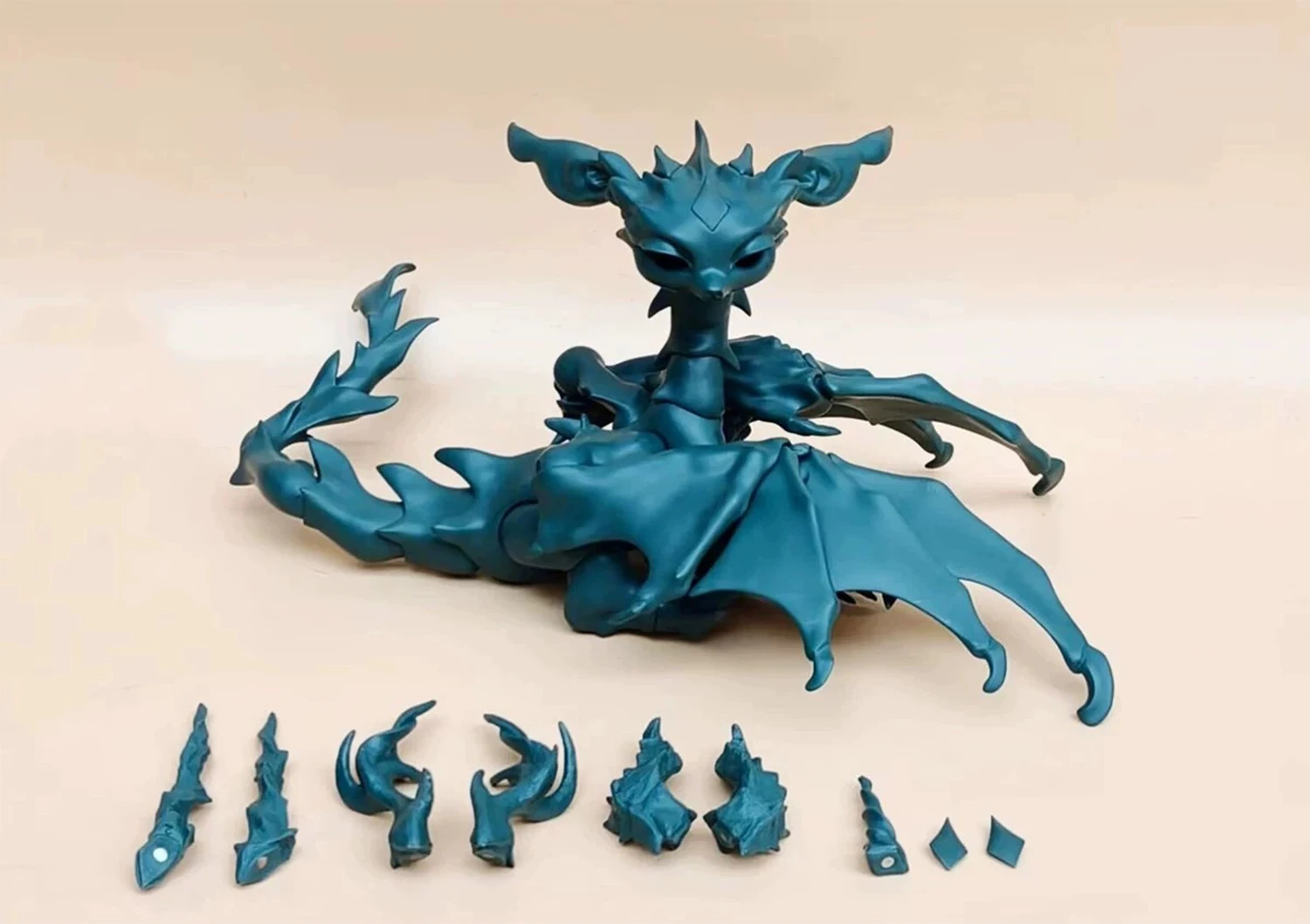 Pre-order Lafaye Resin 1/4 BJD Dragon Animal Model Adjustable Wings Multiple Magnetic Interchangeable Horns Ball-Jointed Doll