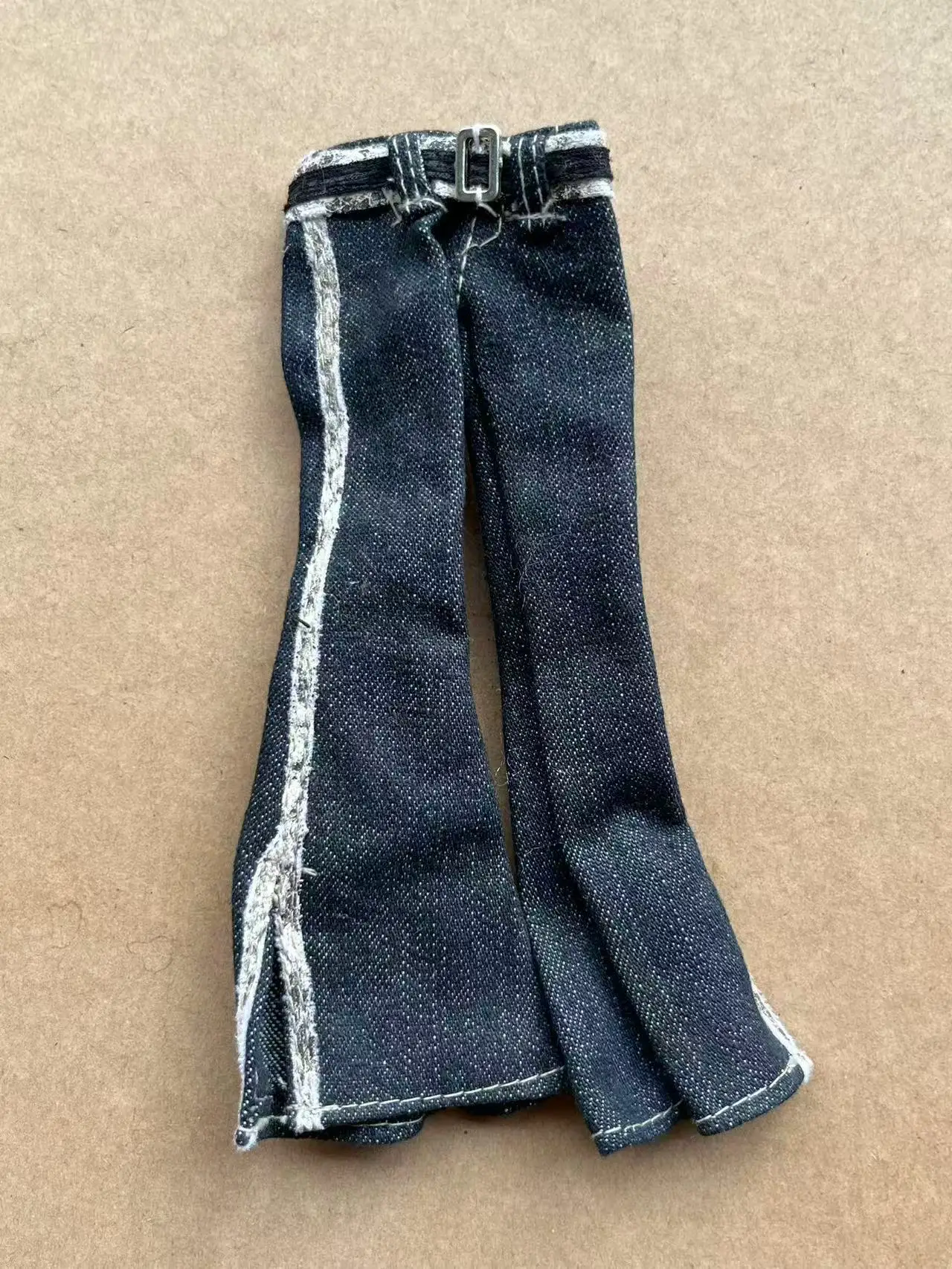 1/6 Scale Slim Monster Doll Jeans Pants Tshirt Dressing Parts Decors Compatible with Slim Doll Body for Collectible Figures