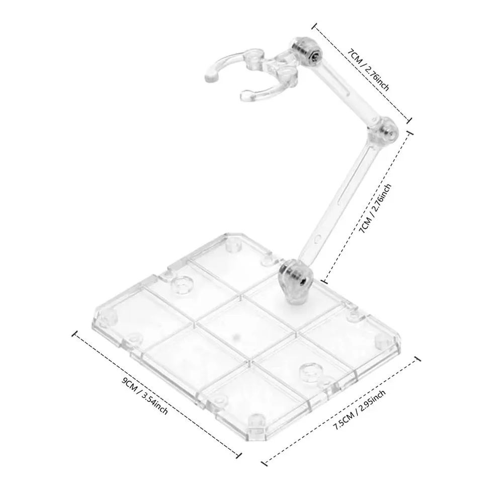 New Transparent Action Figure Display Stand Movable Rack Action Figure Base Assembly PVC Figure Stand for HG 1/144 Cinema Game