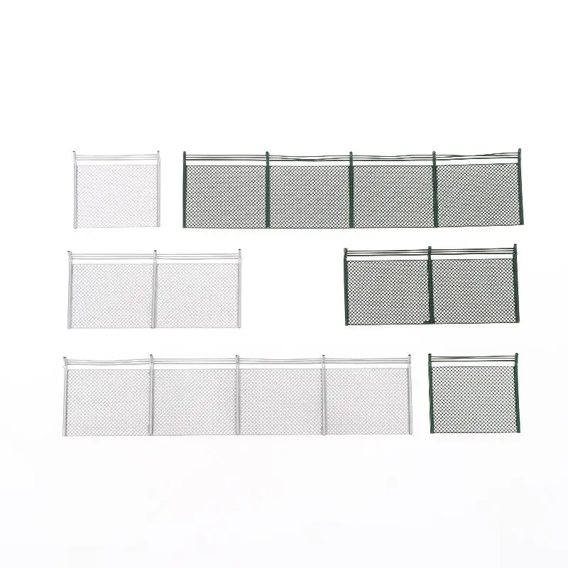 Miniature Fence Model 10Pcs Barriers Net for DIY Diorama Train Layout Realistic Railway Decoration Accessories