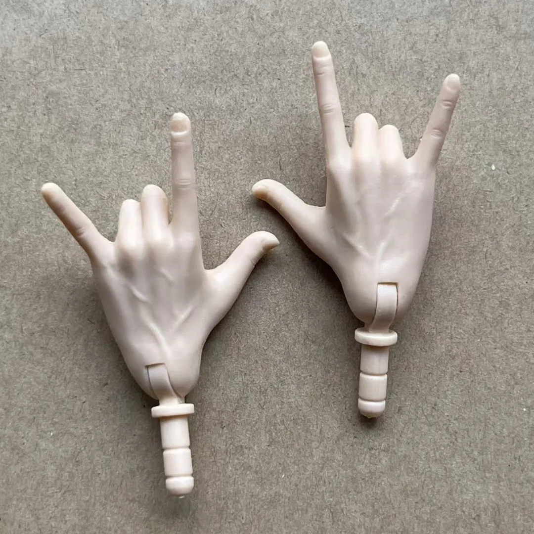 MENGF Male Doll Hands 9 Gestures Parts 1/6 Doll Accessories DIY Doll Soilders Figure Parts Beige White Superwhite Doll Hands