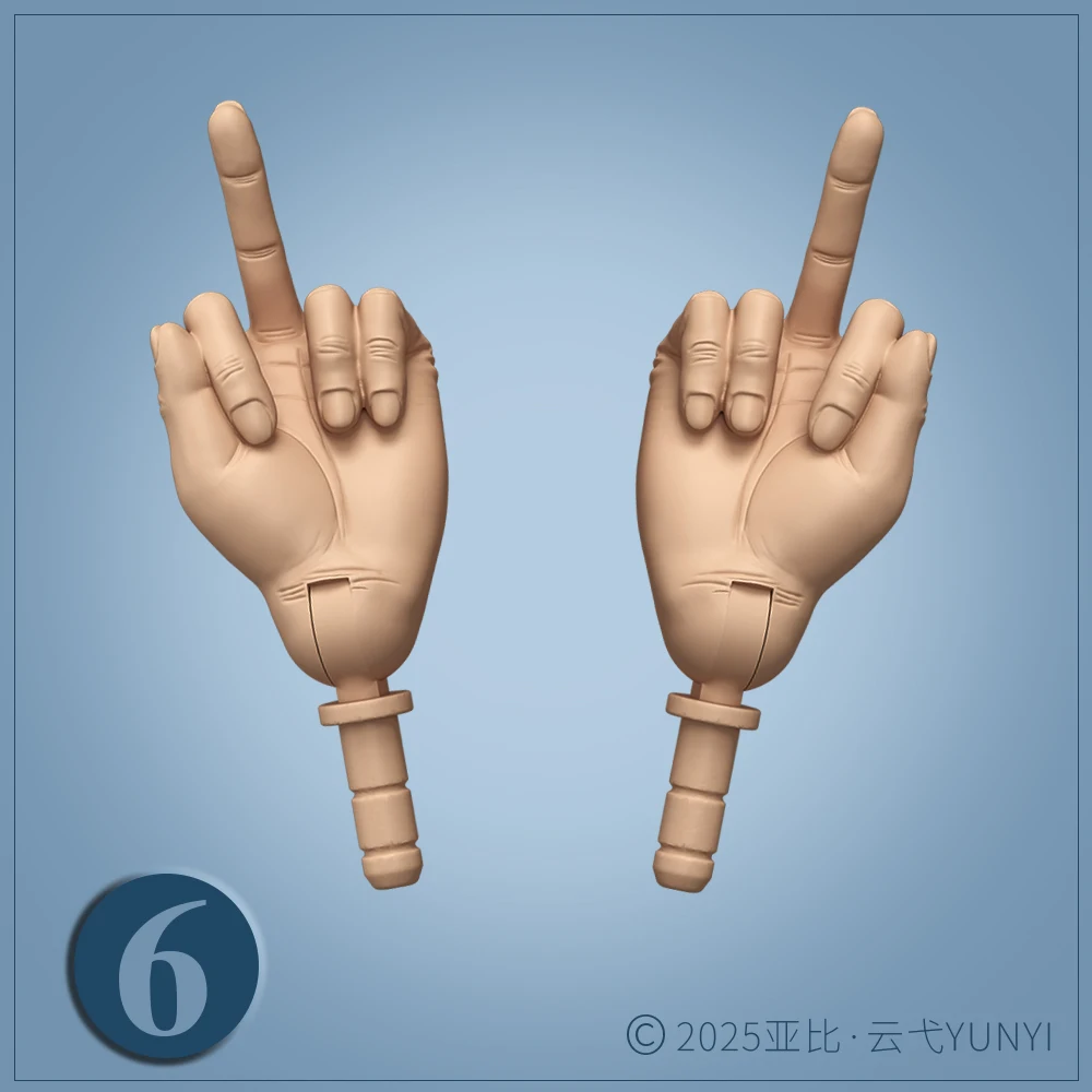 MENGF Male Doll Hands 9 Gestures Parts 1/6 Doll Accessories DIY Doll Soilders Figure Parts Beige White Superwhite Doll Hands