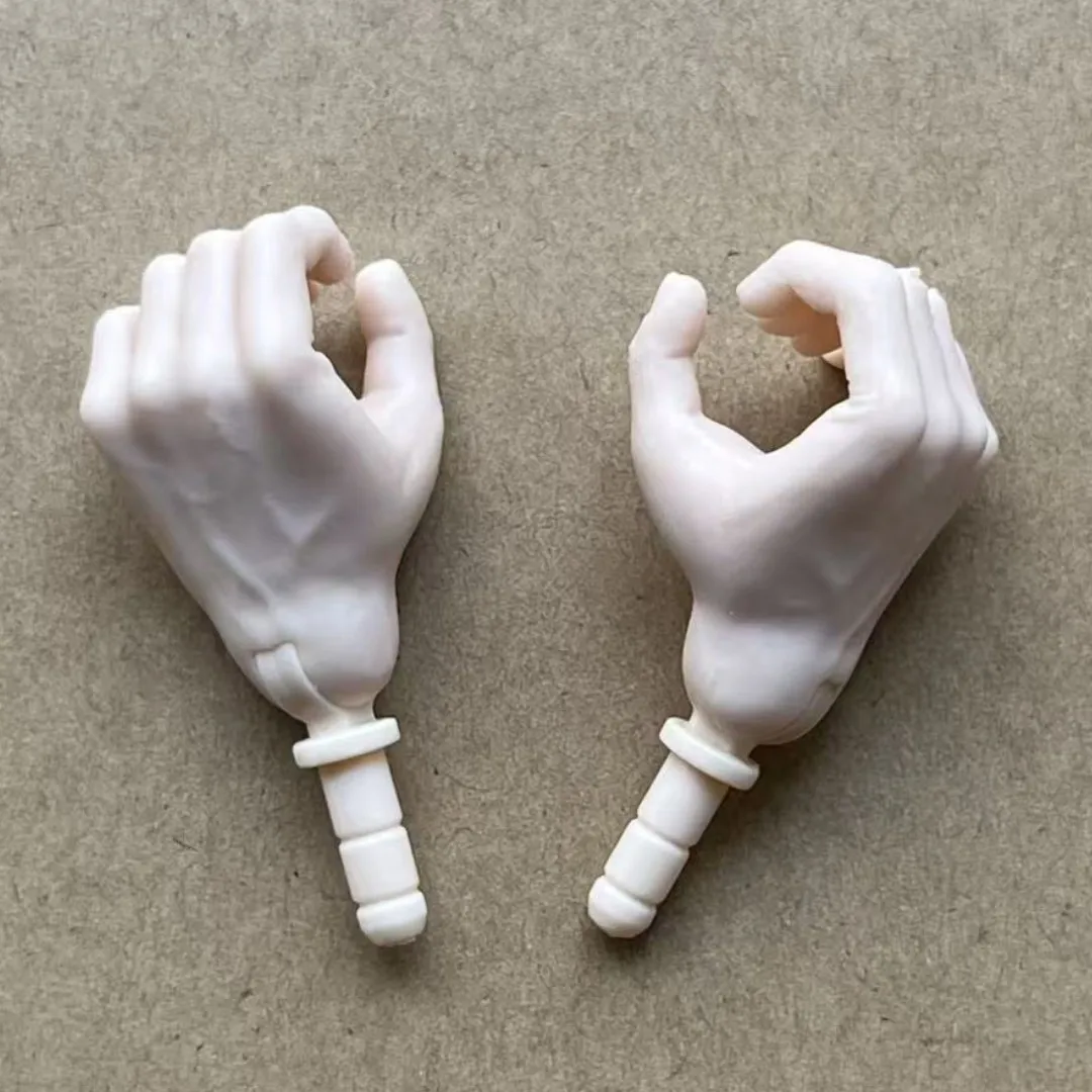 MENGF Male Doll Hands 9 Gestures Parts 1/6 Doll Accessories DIY Doll Soilders Figure Parts Beige White Superwhite Doll Hands