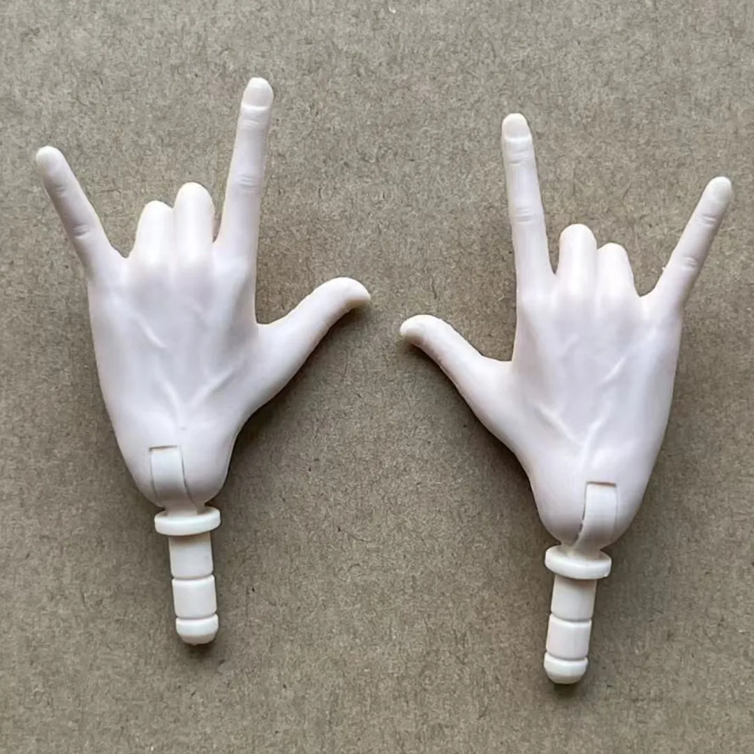 MENGF Male Doll Hands 9 Gestures Parts 1/6 Doll Accessories DIY Doll Soilders Figure Parts Beige White Superwhite Doll Hands