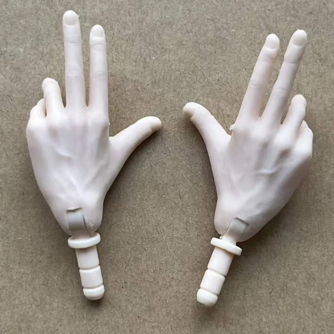 MENGF Male Doll Hands 9 Gestures Parts 1/6 Doll Accessories DIY Doll Soilders Figure Parts Beige White Superwhite Doll Hands